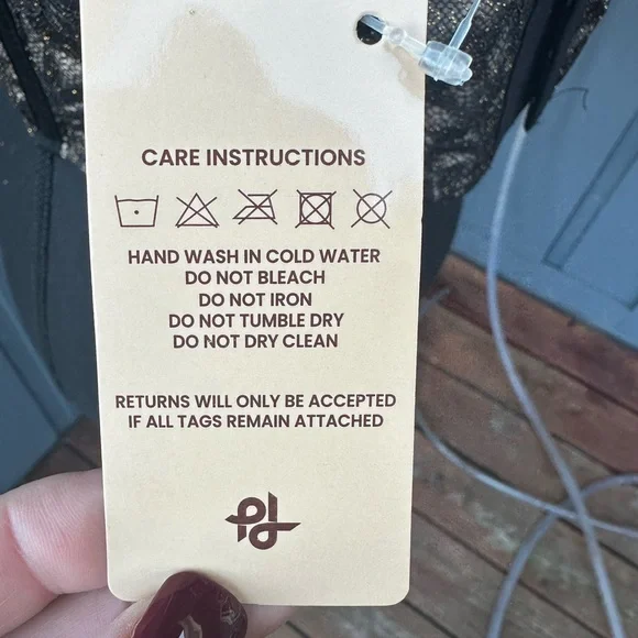 Popilush Black and Gold Lace Bralette - NEW - Picture 5 of 8